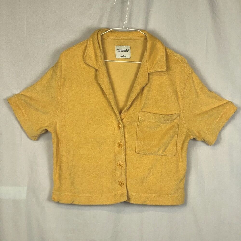 Abercrombie & Fitch Terry Cloth Button Up Top Size XS
